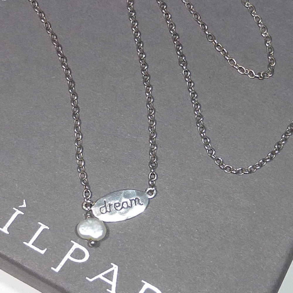 Silpada N2402 Sterling Silver Dream Pearl Necklace .925 - Picture 2 of 6